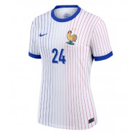 Camiseta Francia Ibrahima Konate #24 Visitante Equipación para mujer Eurocopa 2024 manga corta